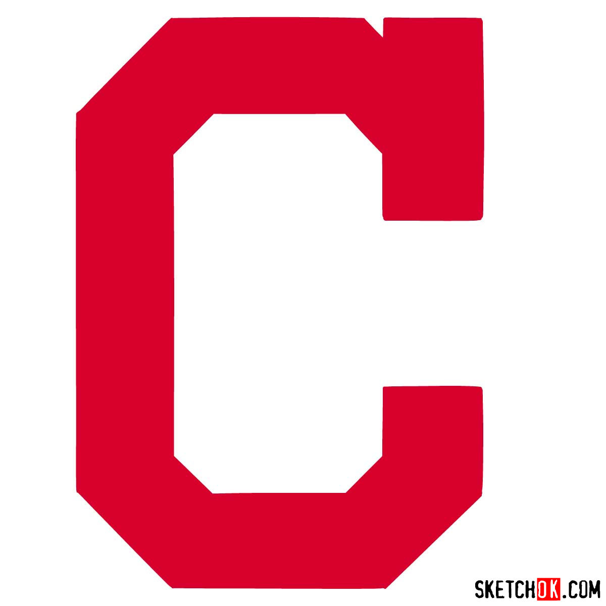 How to draw Cleveland Indians logo | MLB logos