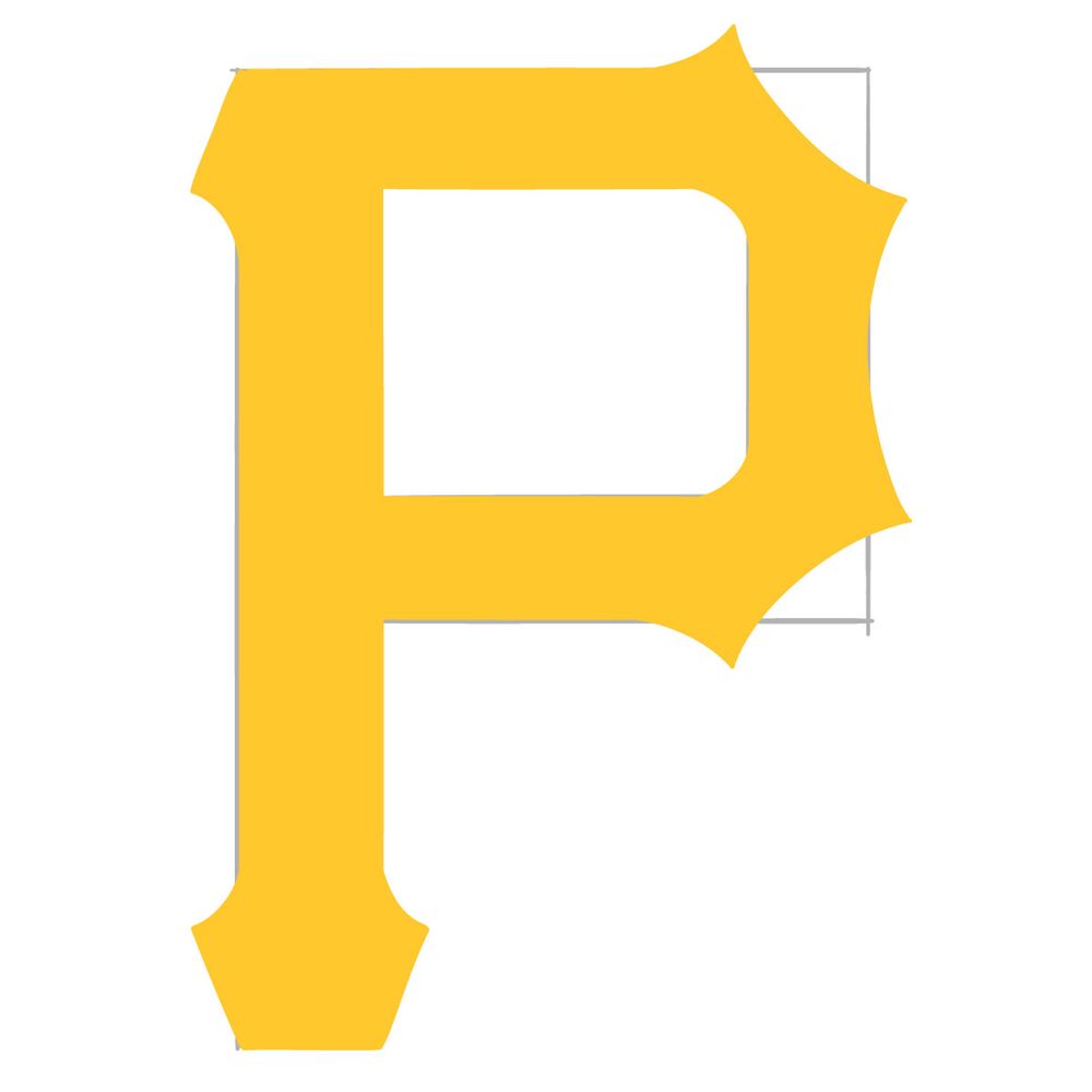 How to draw the Pittsburgh Pirates logo - step 08