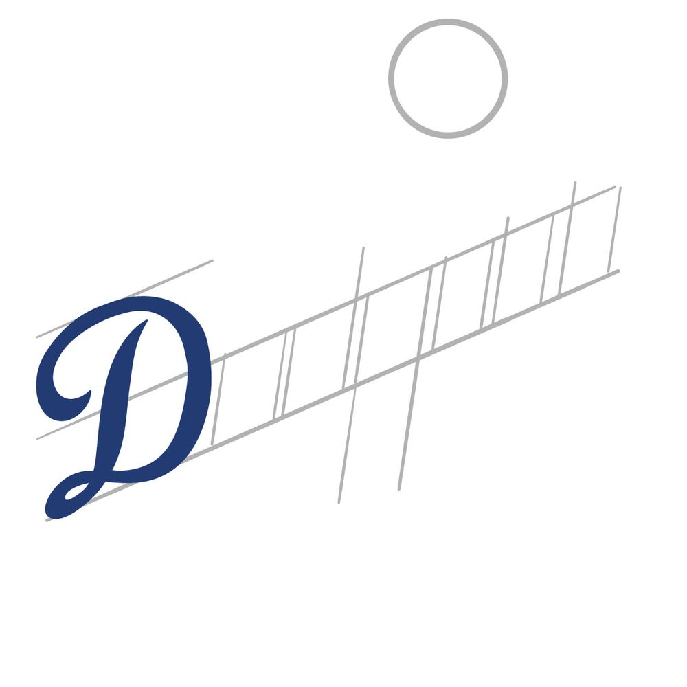 How to draw the Los Angeles Dodgers logo - step 04