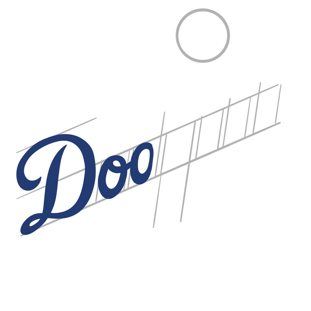How to draw the Los Angeles Dodgers logo - step 07