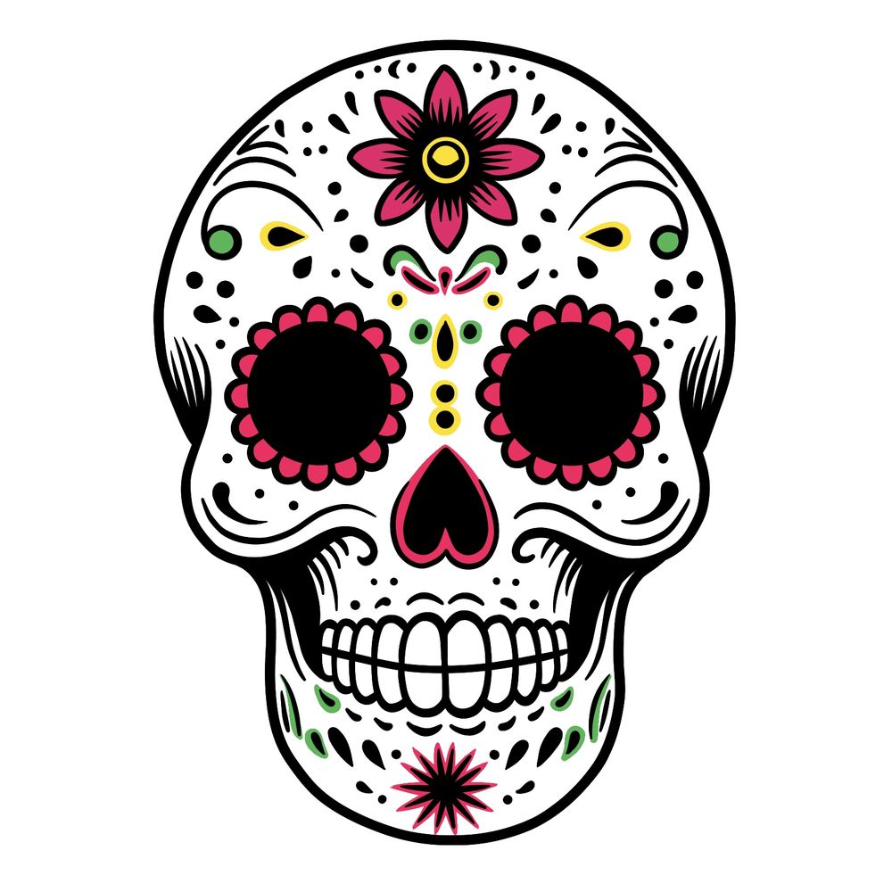 Learn How to Draw a Mexican Day of the Dead Mask Easily