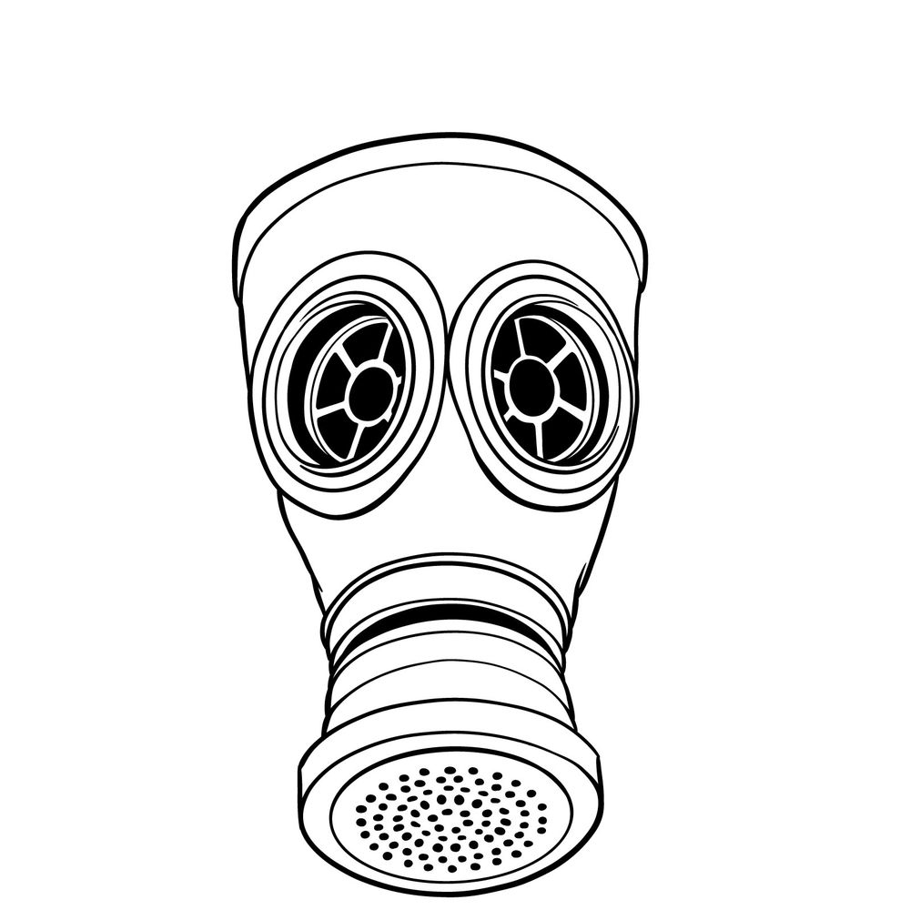 How to Draw a Classic Imperial Gas Mask