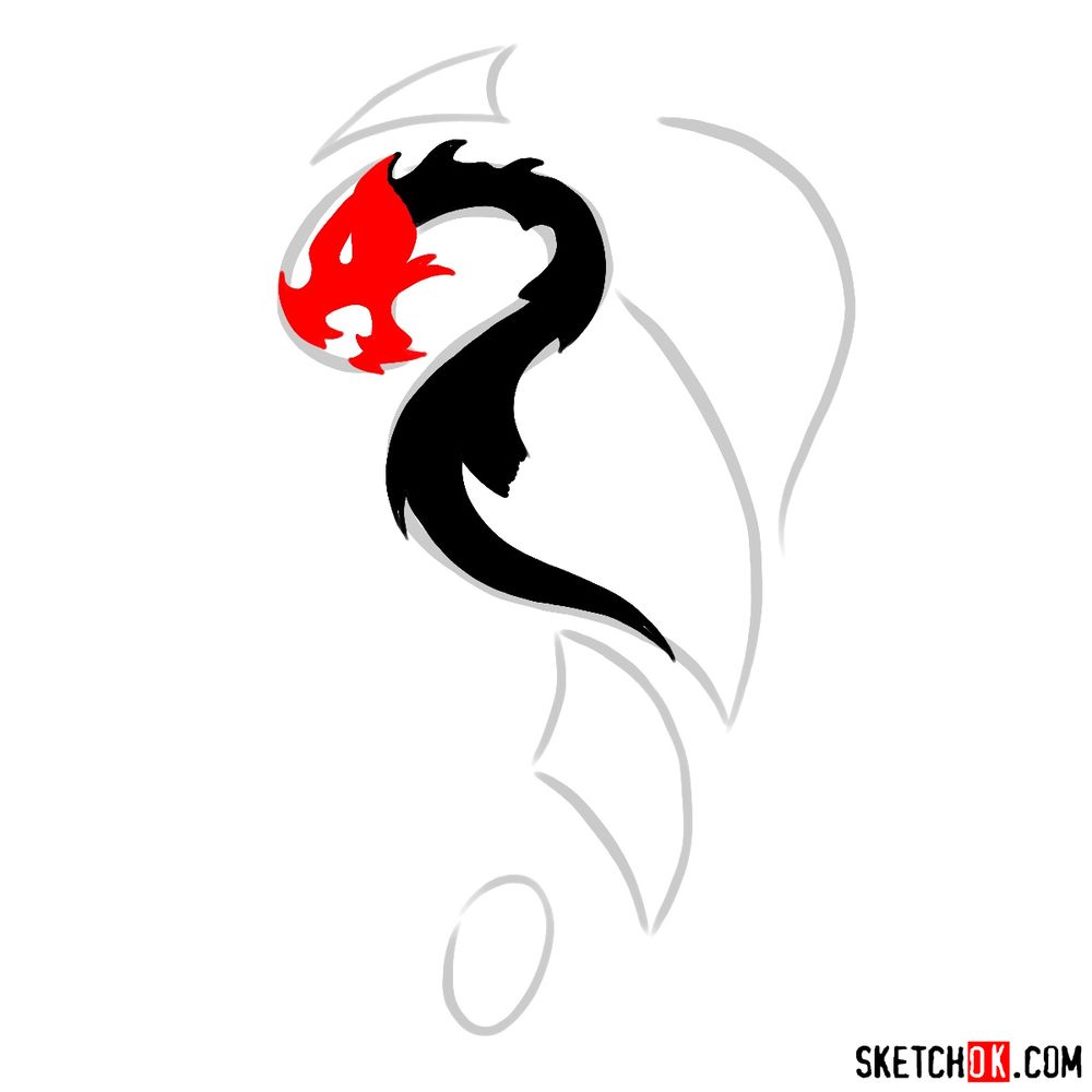 Amazon.com : Simply Inked Fiery Dragon Tattoo - Semi Permanent Tattoo Pack  of 5 : Beauty & Personal Care