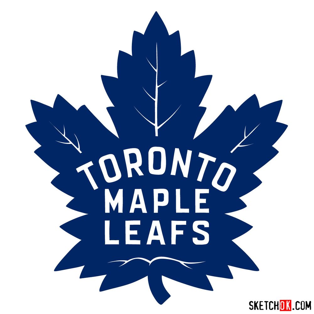 How to draw The Toronto Maple Leafs logo