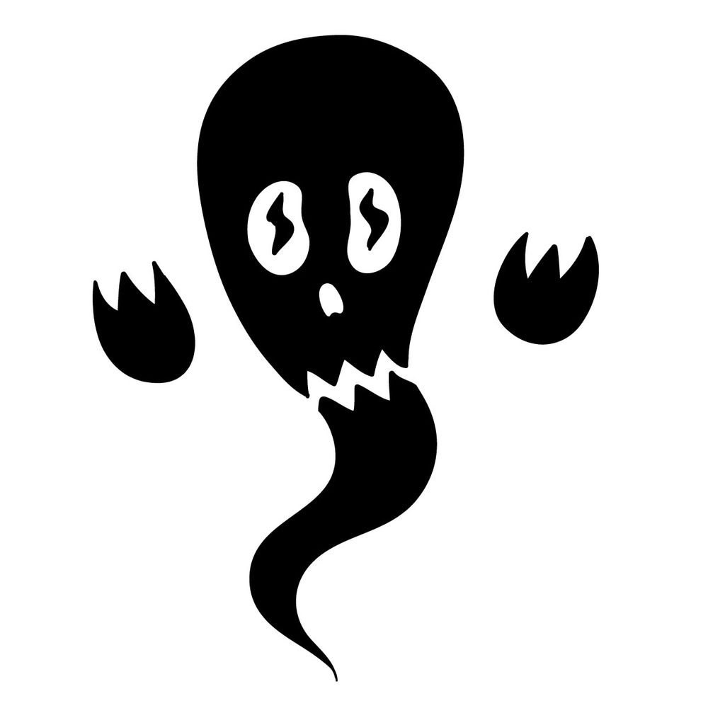 How to draw a simple Ghost Silhouette