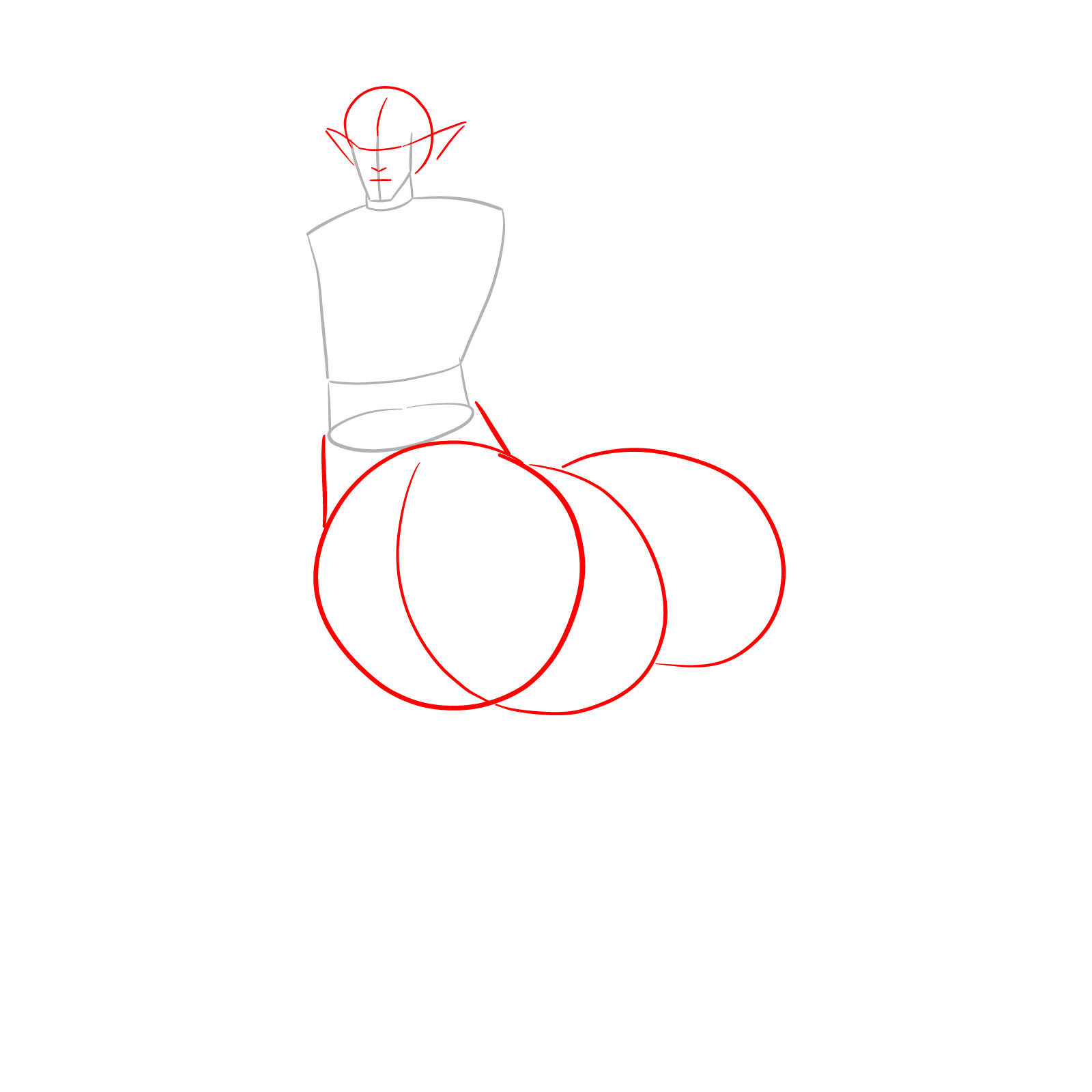 How to draw a Male Centaur - step 02