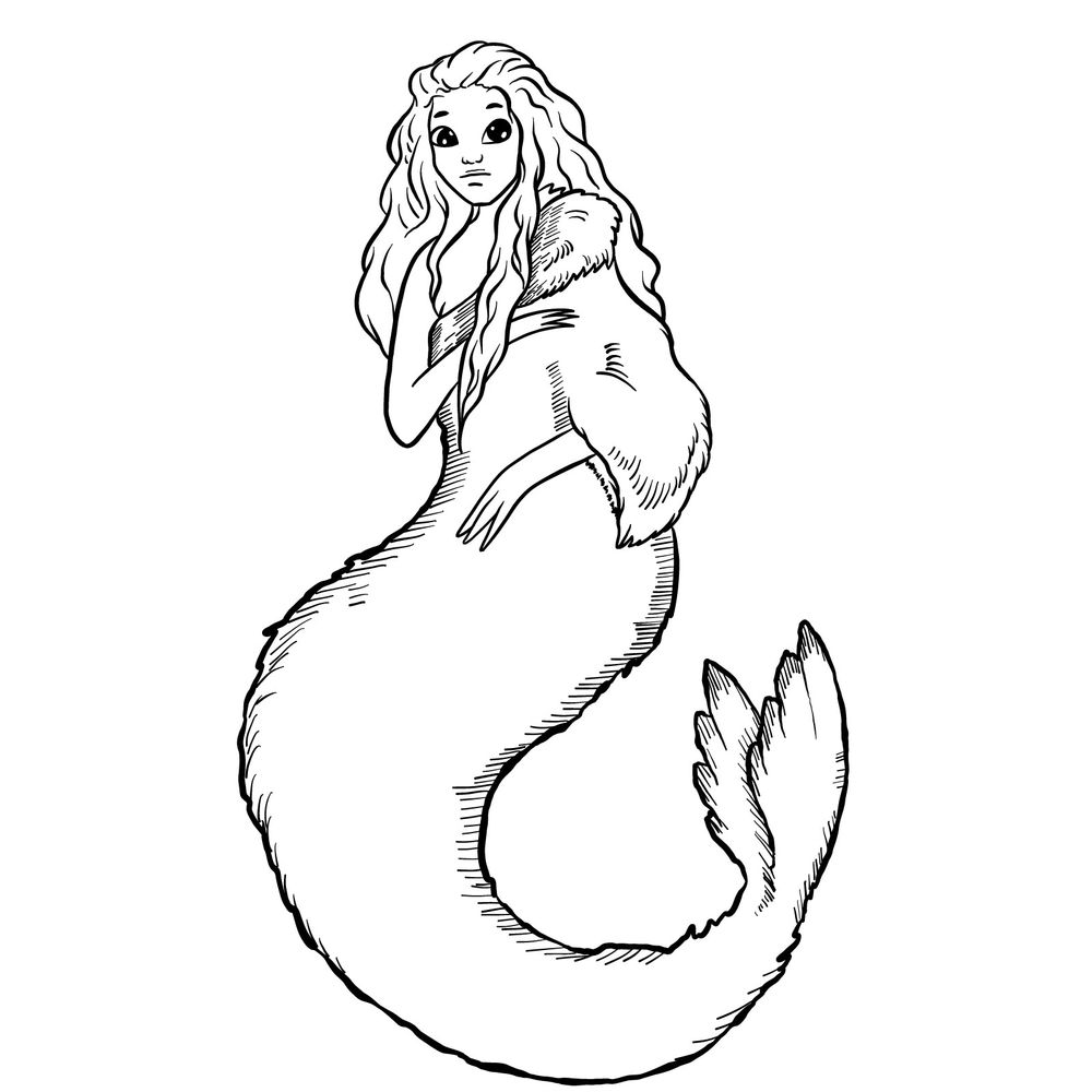 How to draw a Selkie