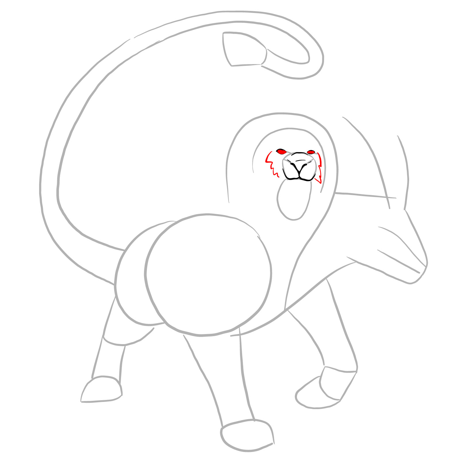 How to draw a Chimera - step 06