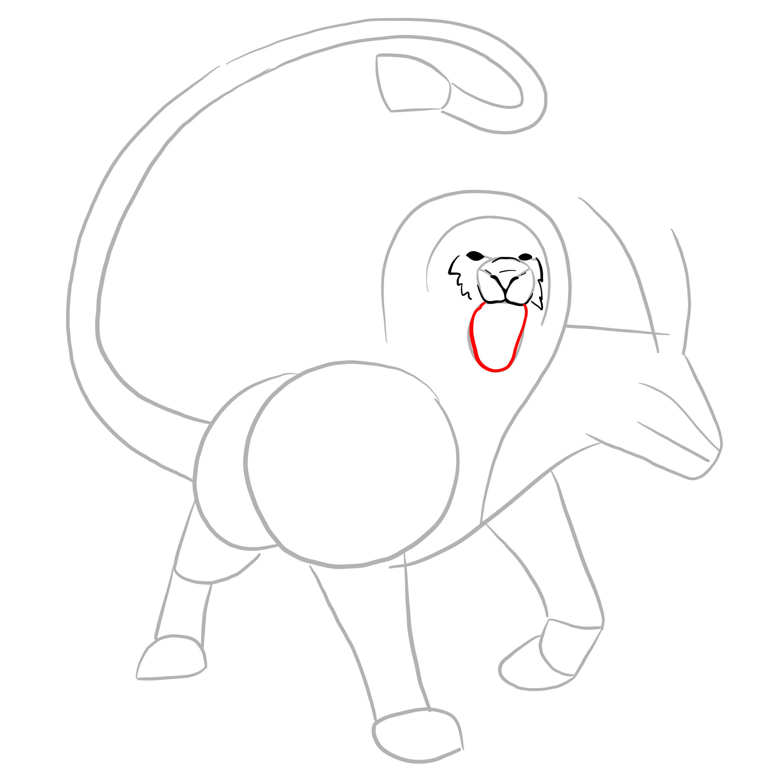 How to draw a Chimera - step 07