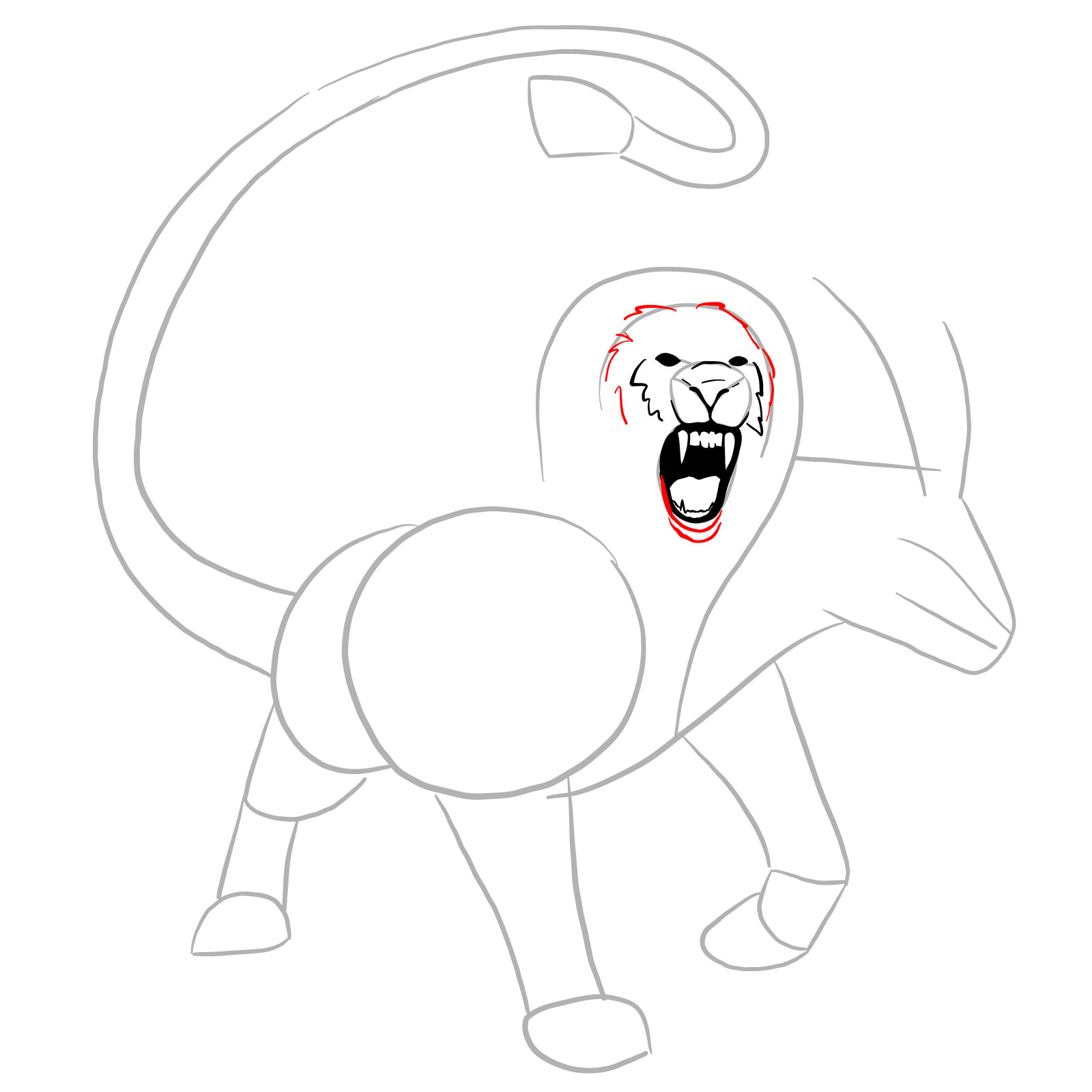 How to draw a Chimera - step 10