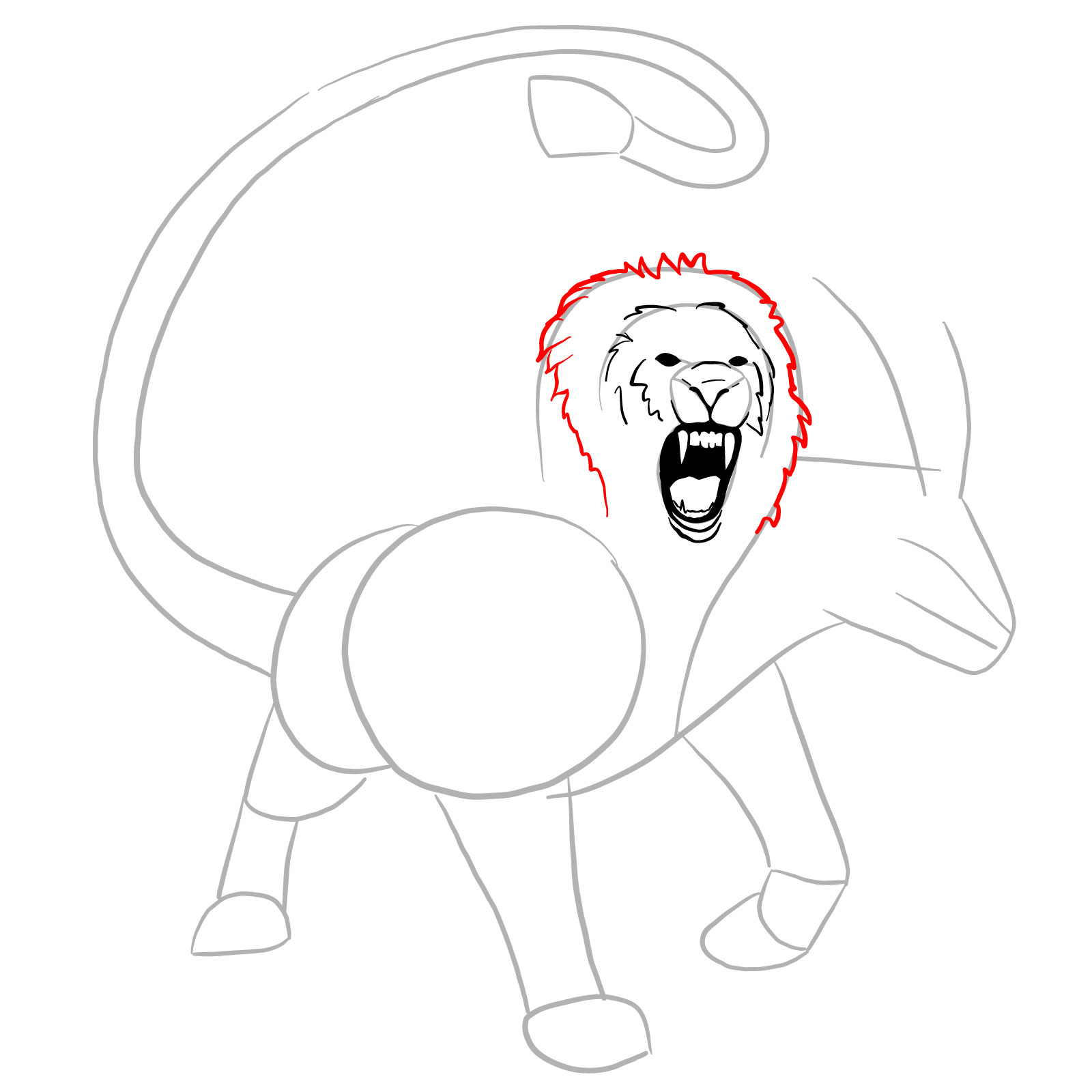 How to draw a Chimera - step 11