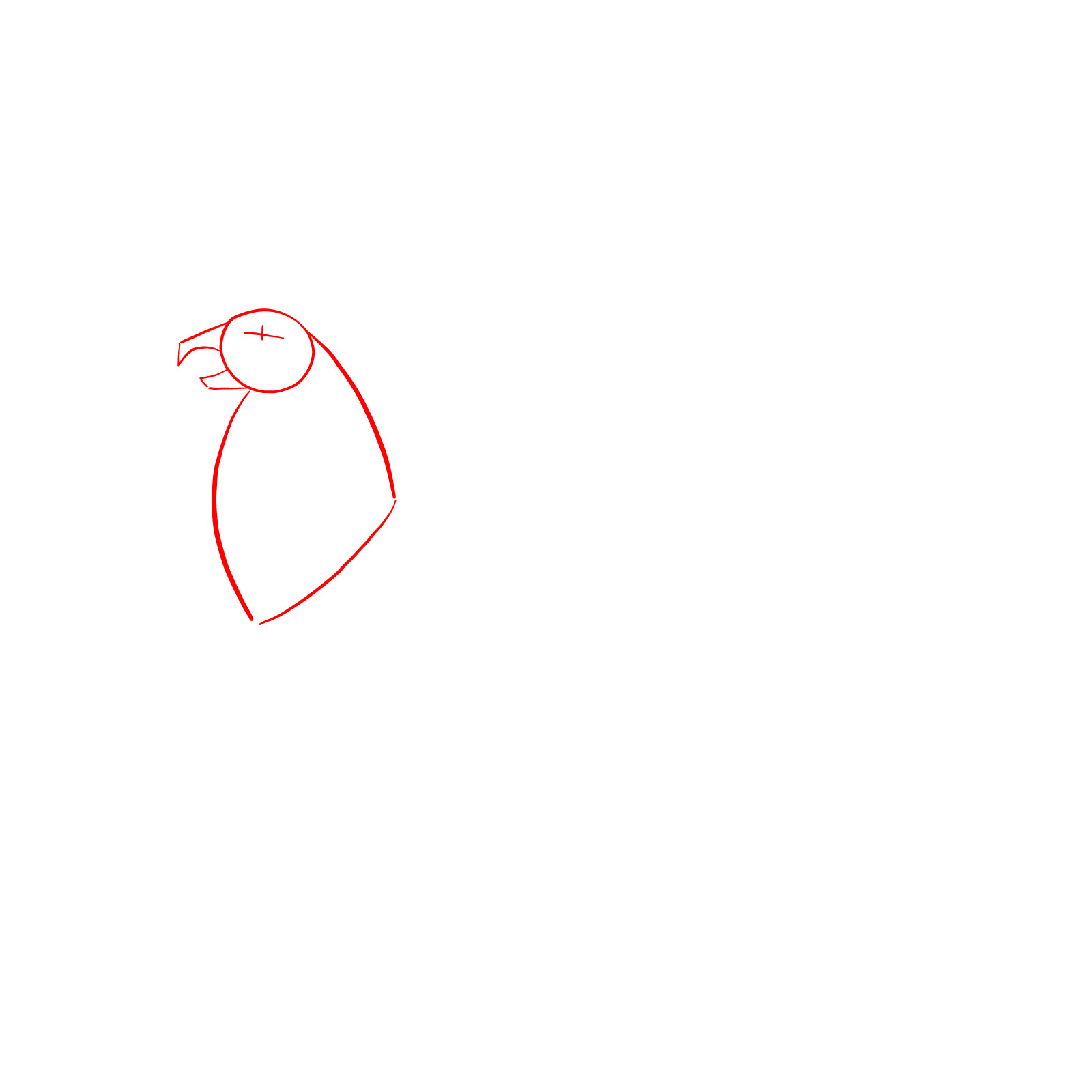 How to draw a Gryphon - step 01
