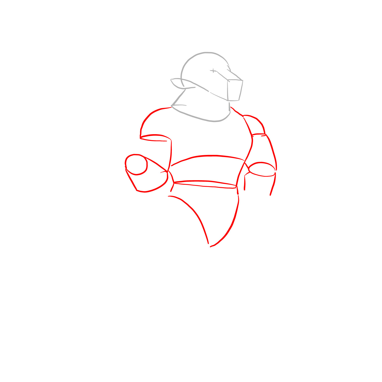 How to draw a Minotaur - step 02