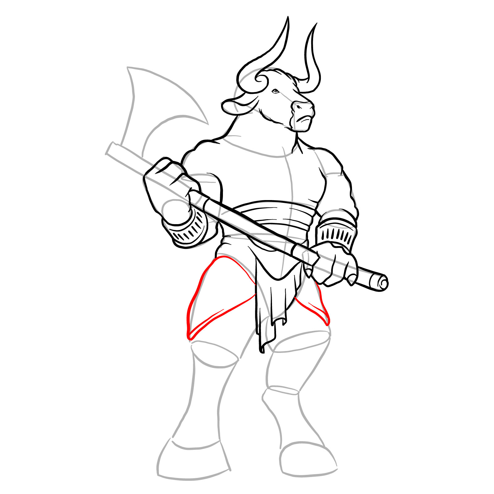 minotaur drawing