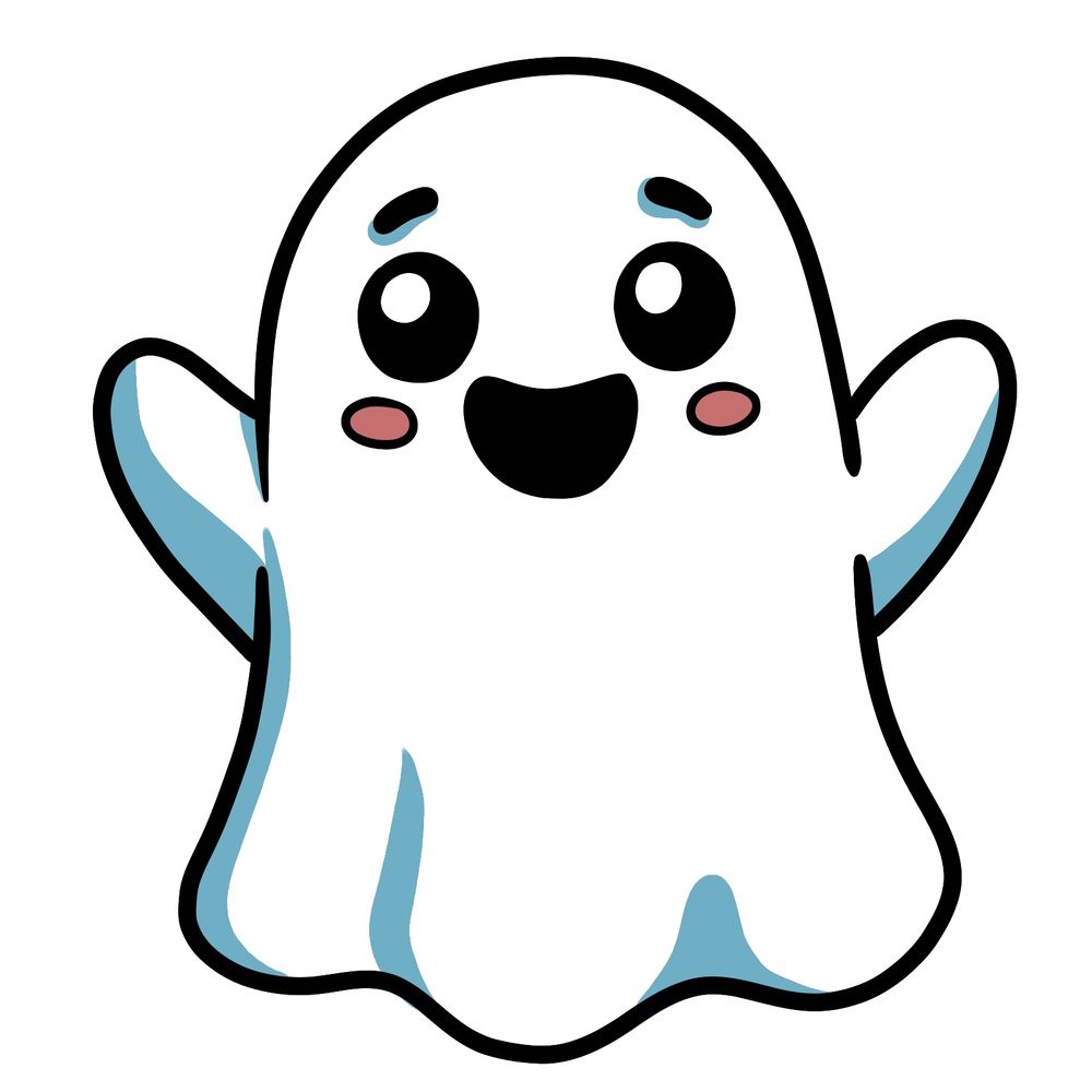 Draw Your Own Cute Halloween Blanket Ghost with Easy Steps