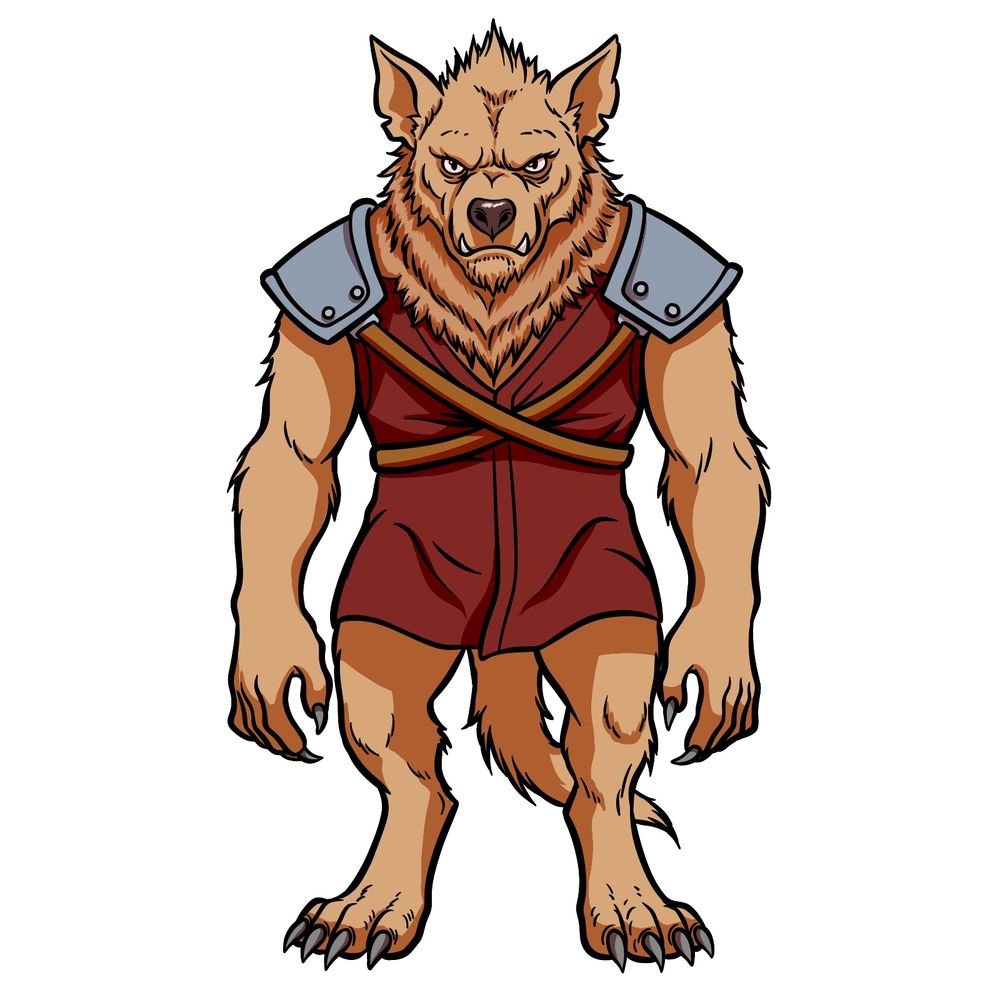 How to Draw a Gnoll – Complete 23-Step Creature Design Guide