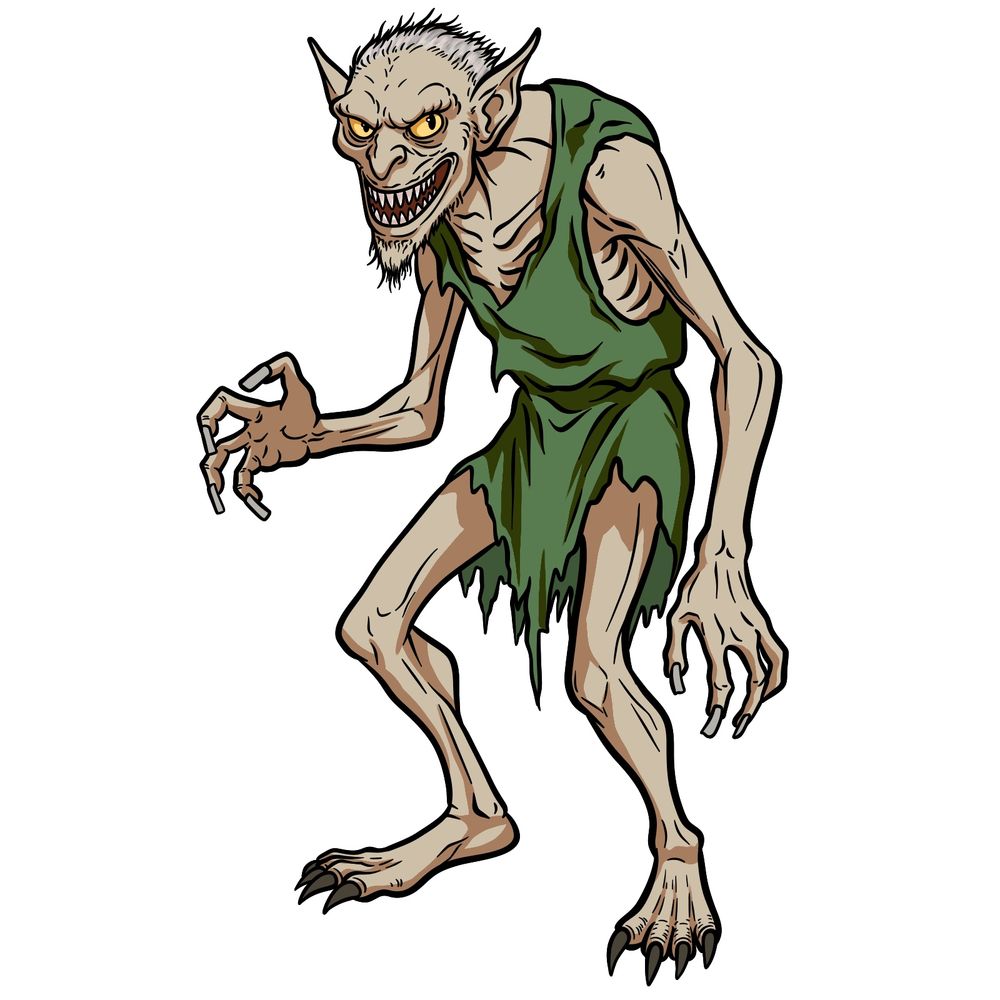 How to Draw a Bugbear, Creature from Legends and Folklore