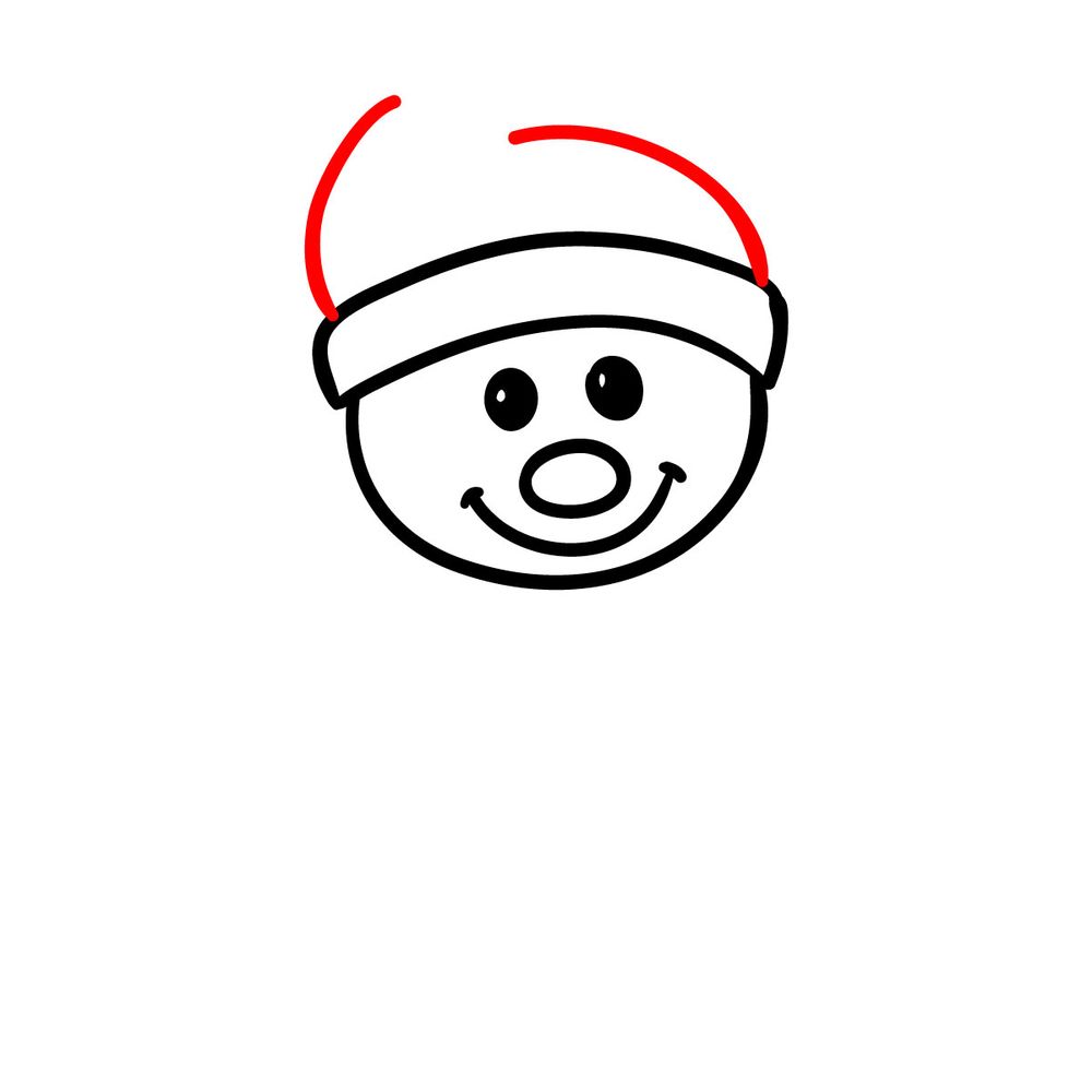 How to draw a Christmas Elf - step 07