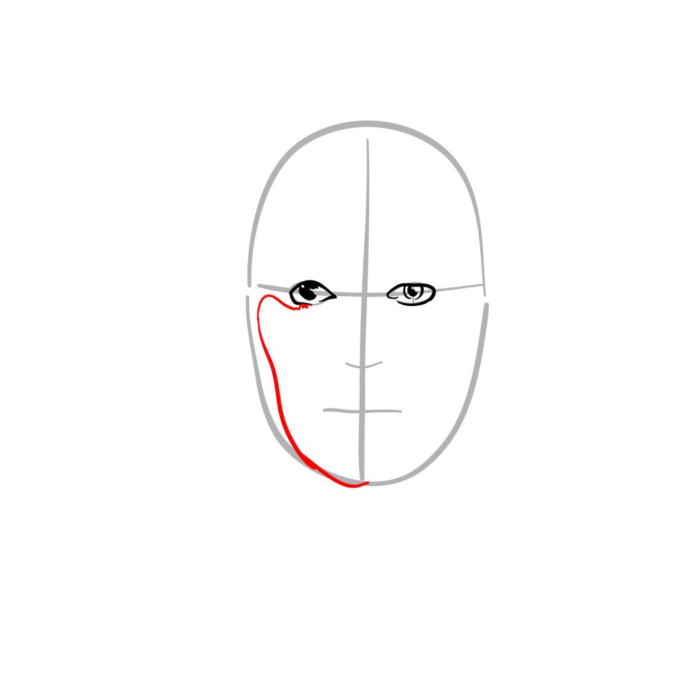 How to draw Adele - step 05