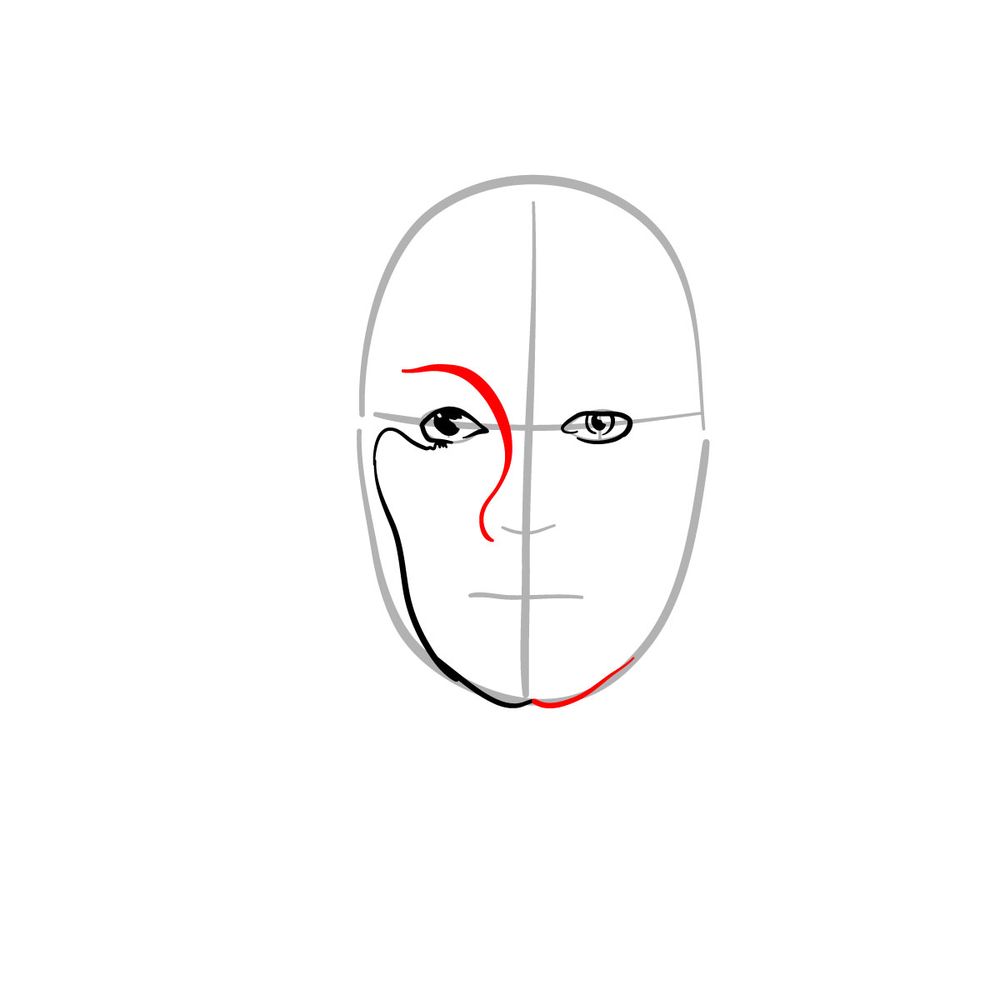 How to draw Adele - step 06