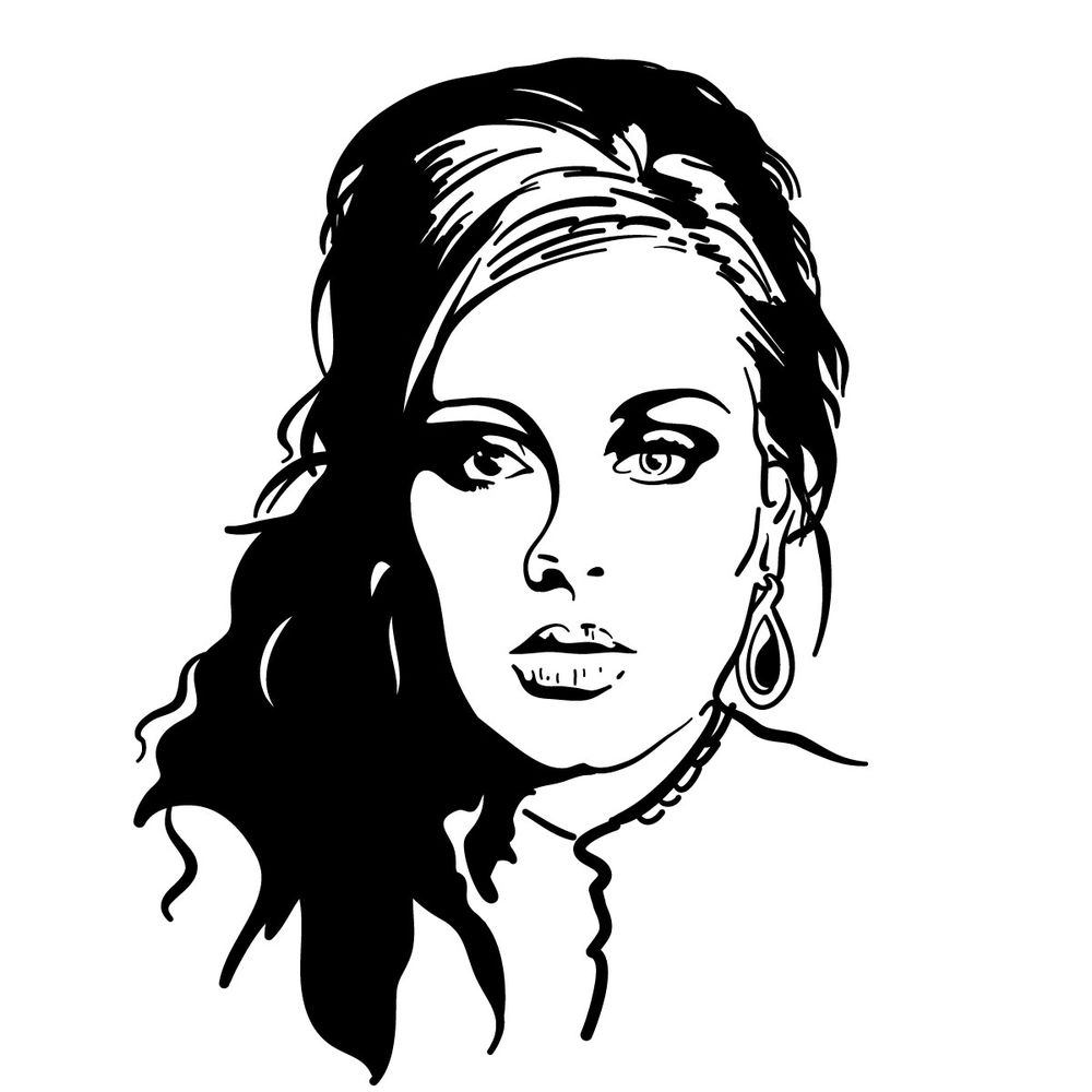 How to draw Adele