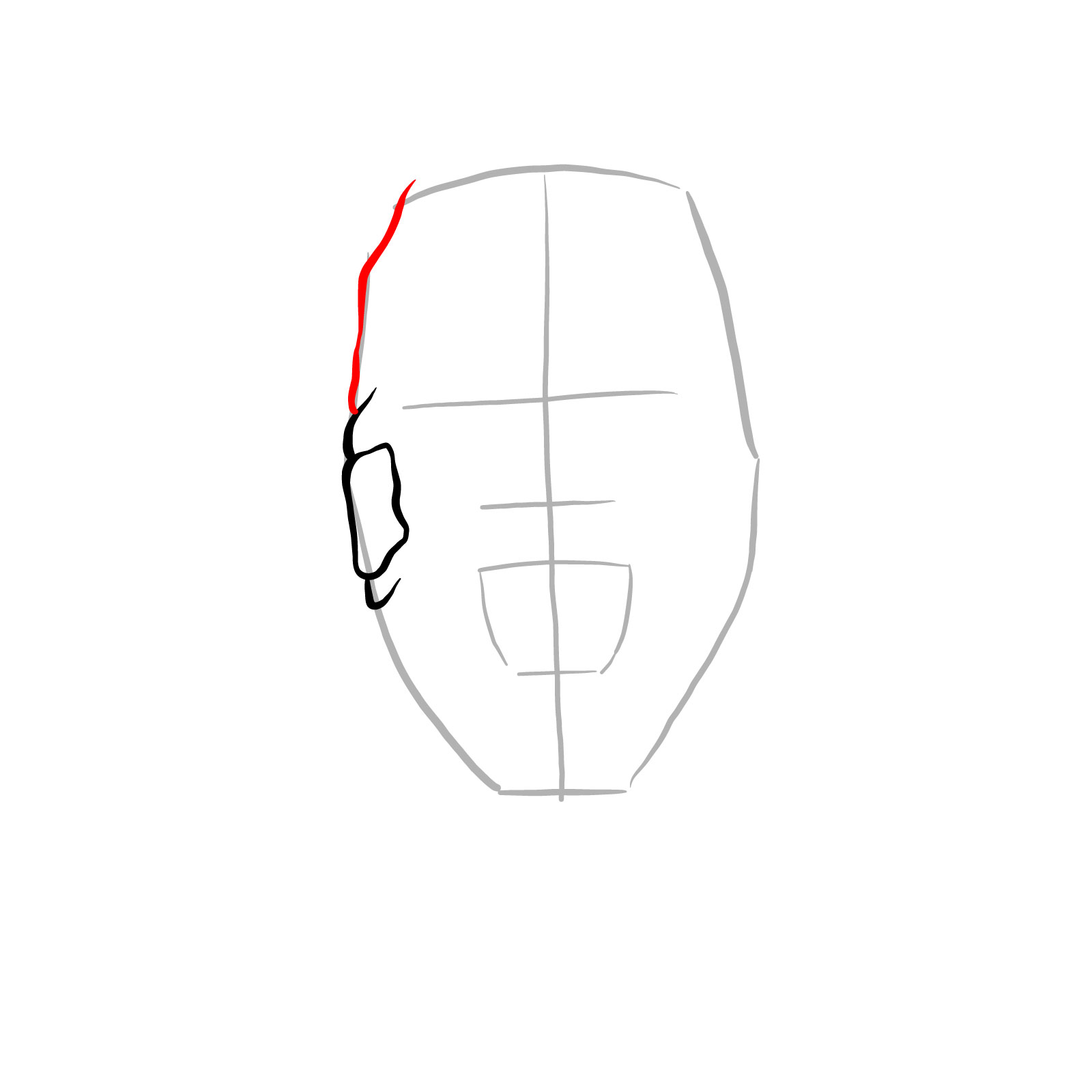 How to draw 6ix9ine (art) - step 04