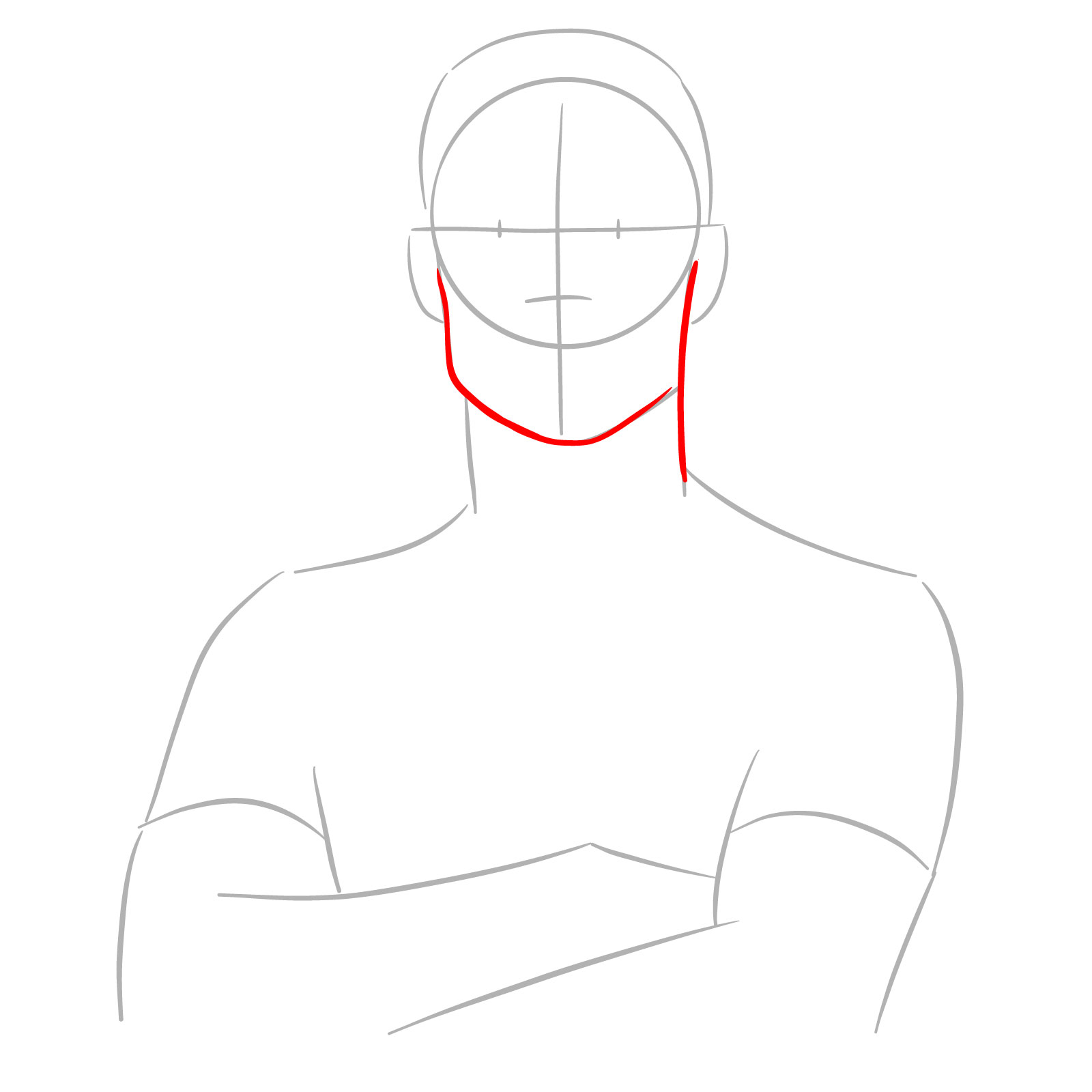 How to Draw Ronaldo - step 03