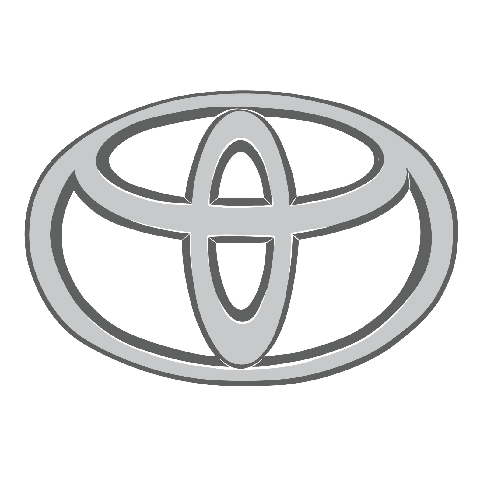 How to draw a Toyota logo - final step