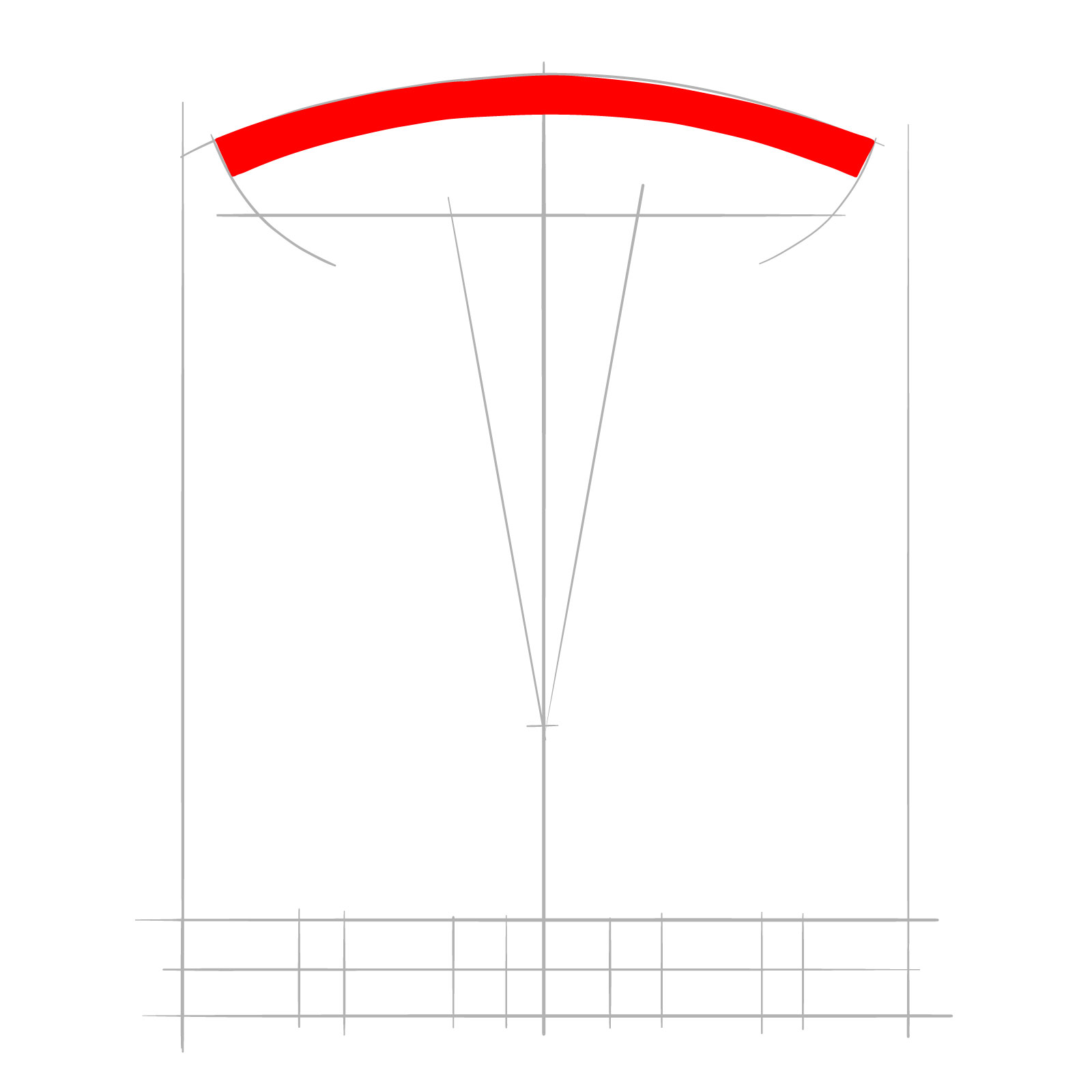 How to draw the Tesla logo - step 04