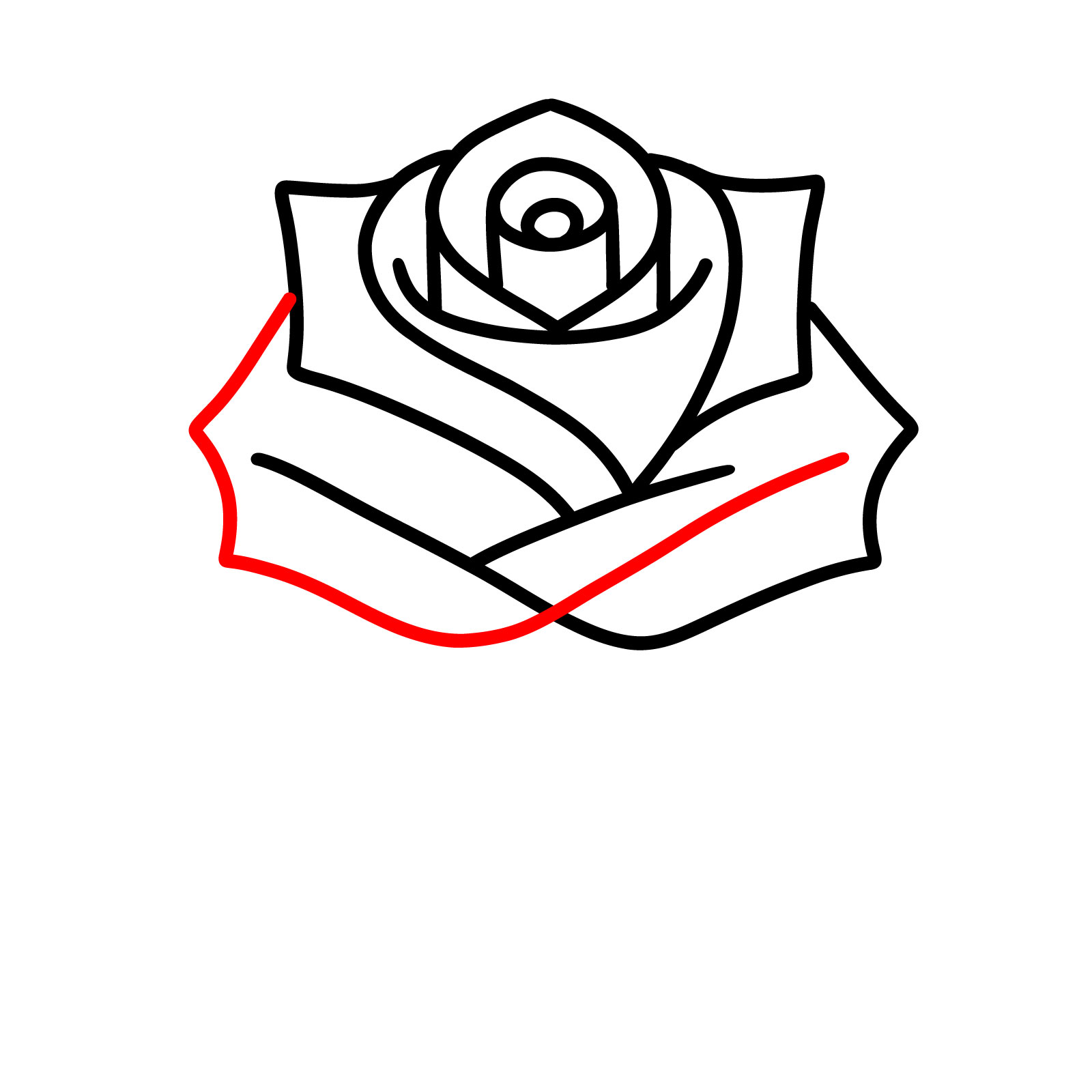 How to Draw A Rose