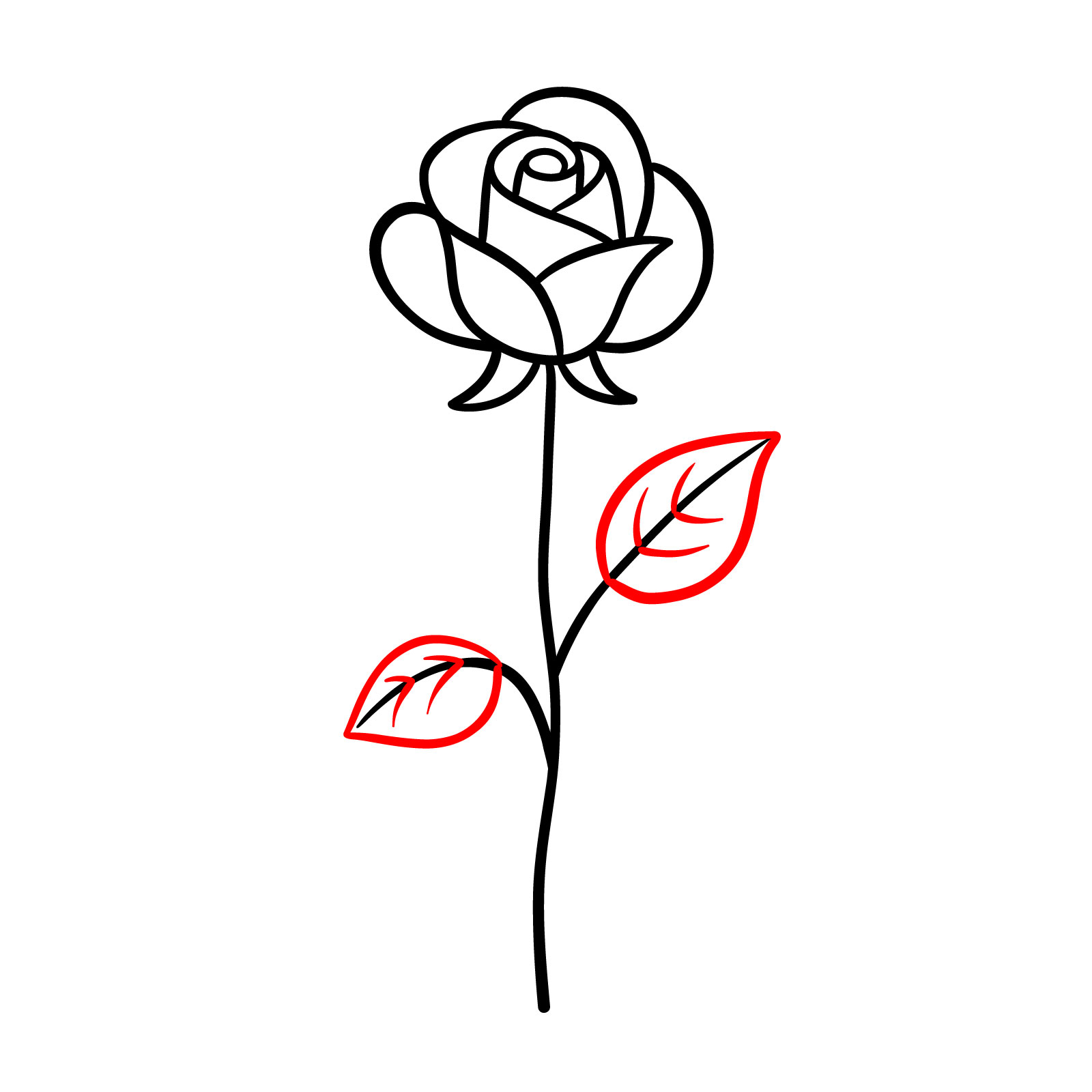 rose flower drawing is easy for kids, pencil how to draw a rose, rose  flower drawing