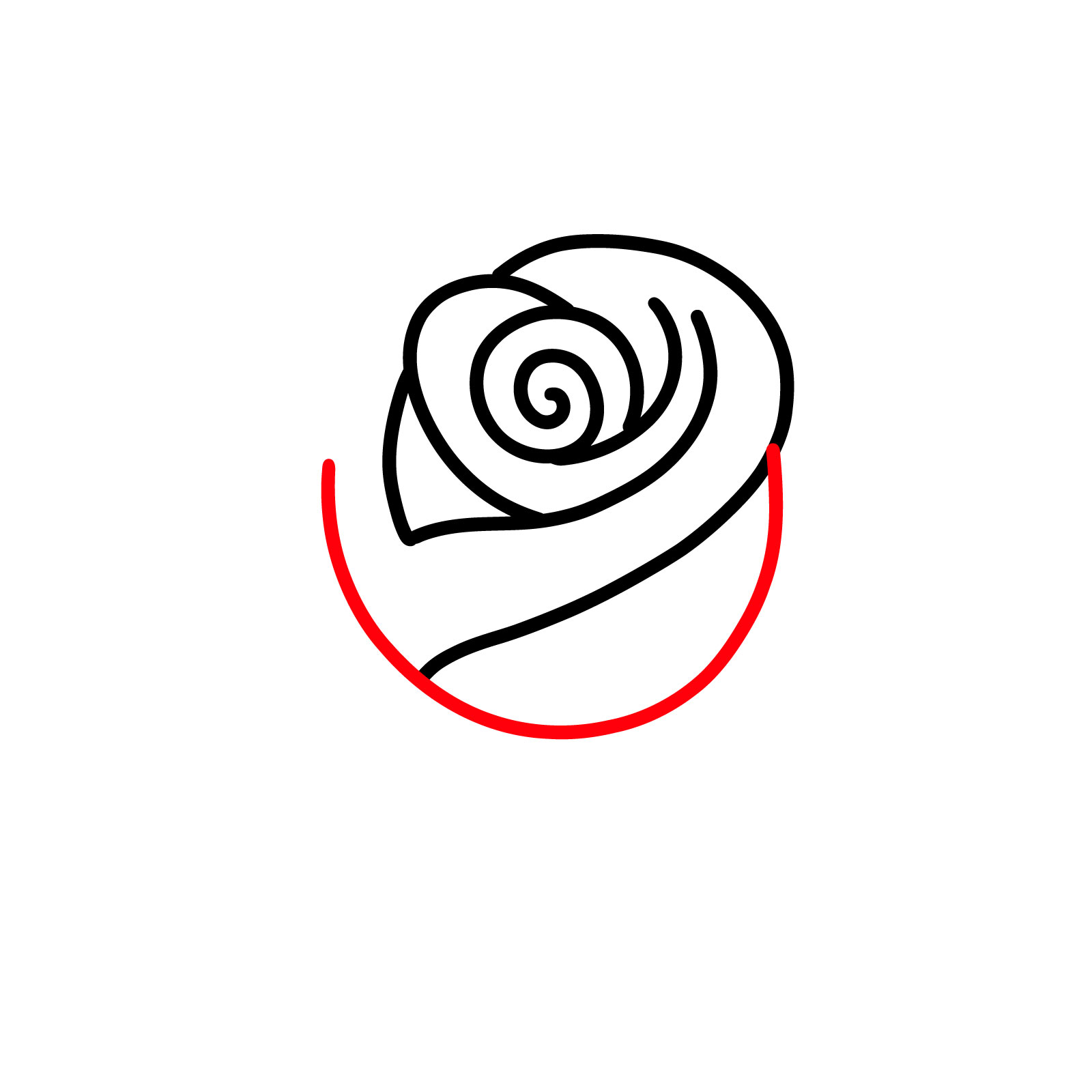 How to Draw a Rosebud