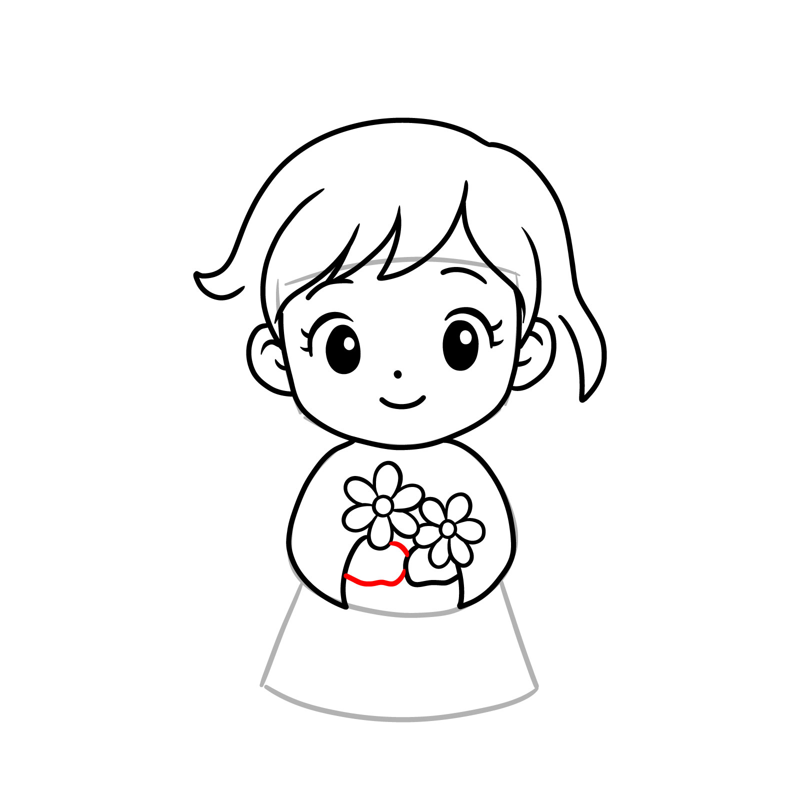 How to Draw a Chibi Angel - step 13