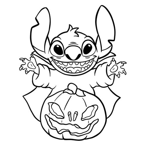 How to draw Halloween Stitch