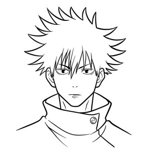How to Draw Megumi Fushiguro’s Face: JJK Drawing Guide